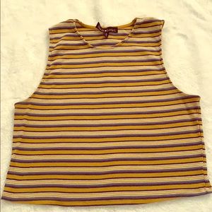 Striped crop top